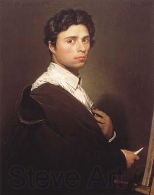 Jean Auguste Dominique Ingres Self-portrait at the Easel (mk04)